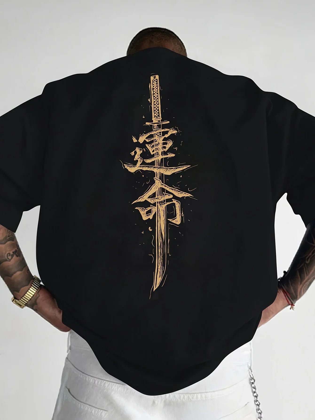 T-shirt samurai  maglietta a maniche corte da uomo