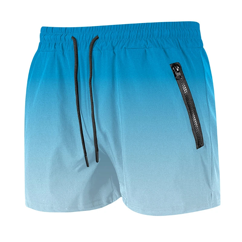 Pantaloncini da spiaggia da uomo con fodera in rete Pantaloncini da surf casual estivi con tasche laterali con cerniera Costume da bagno Costume da bagno Costumi da bagno