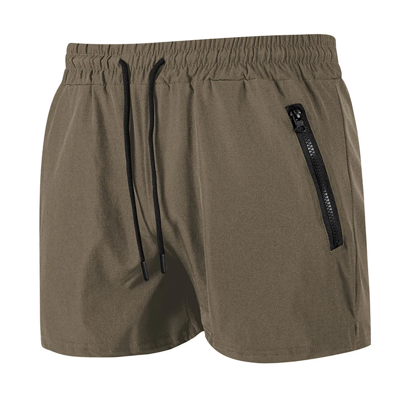 Pantaloncini da spiaggia da uomo con fodera in rete Pantaloncini da surf casual estivi con tasche laterali con cerniera Costume da bagno Costume da bagno Costumi da bagno