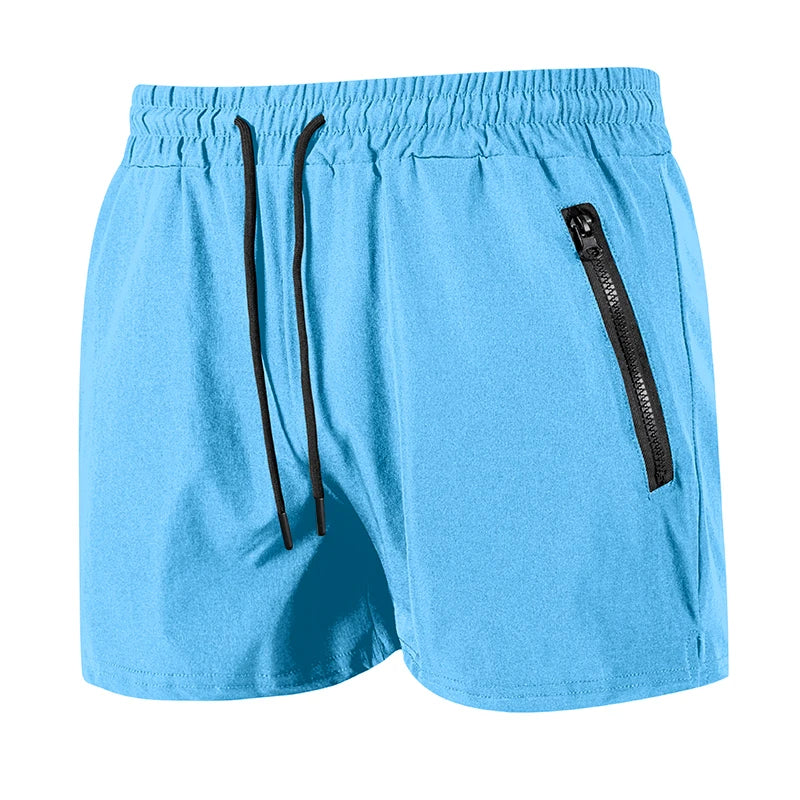 Pantaloncini da spiaggia da uomo con fodera in rete Pantaloncini da surf casual estivi con tasche laterali con cerniera Costume da bagno Costume da bagno Costumi da bagno