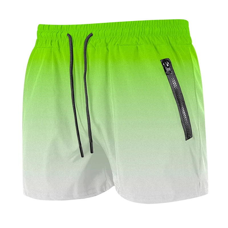Pantaloncini da spiaggia da uomo con fodera in rete Pantaloncini da surf casual estivi con tasche laterali con cerniera Costume da bagno Costume da bagno Costumi da bagno