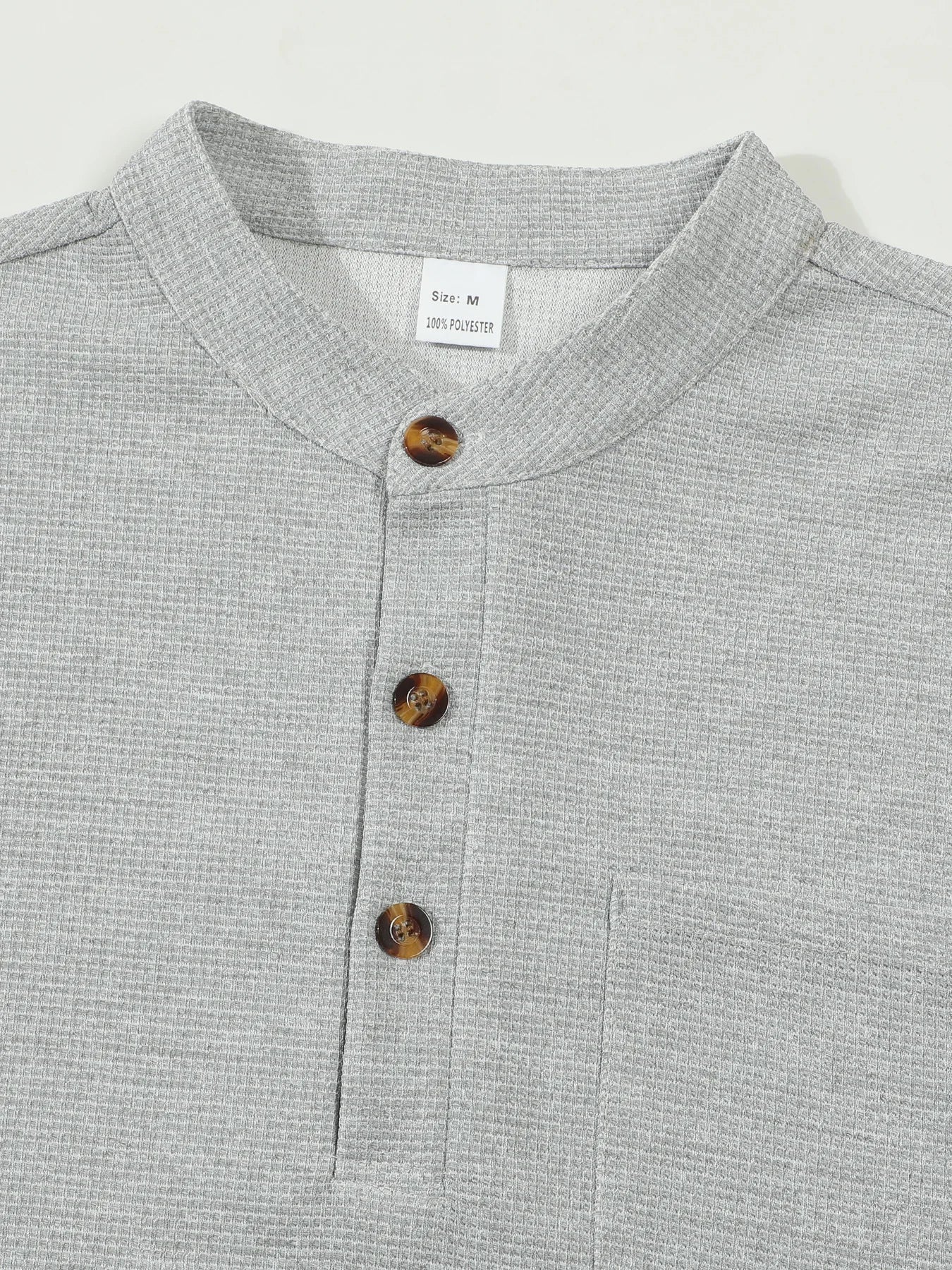 T-shirt estiva da uomo alla moda, casual, a maniche corte con tasca a tinta unita.