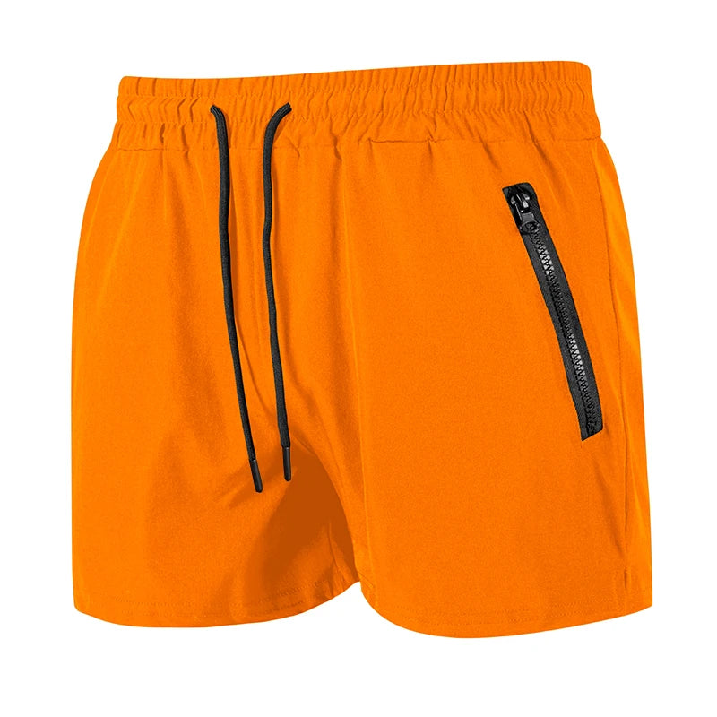 Pantaloncini da spiaggia da uomo con fodera in rete Pantaloncini da surf casual estivi con tasche laterali con cerniera Costume da bagno Costume da bagno Costumi da bagno