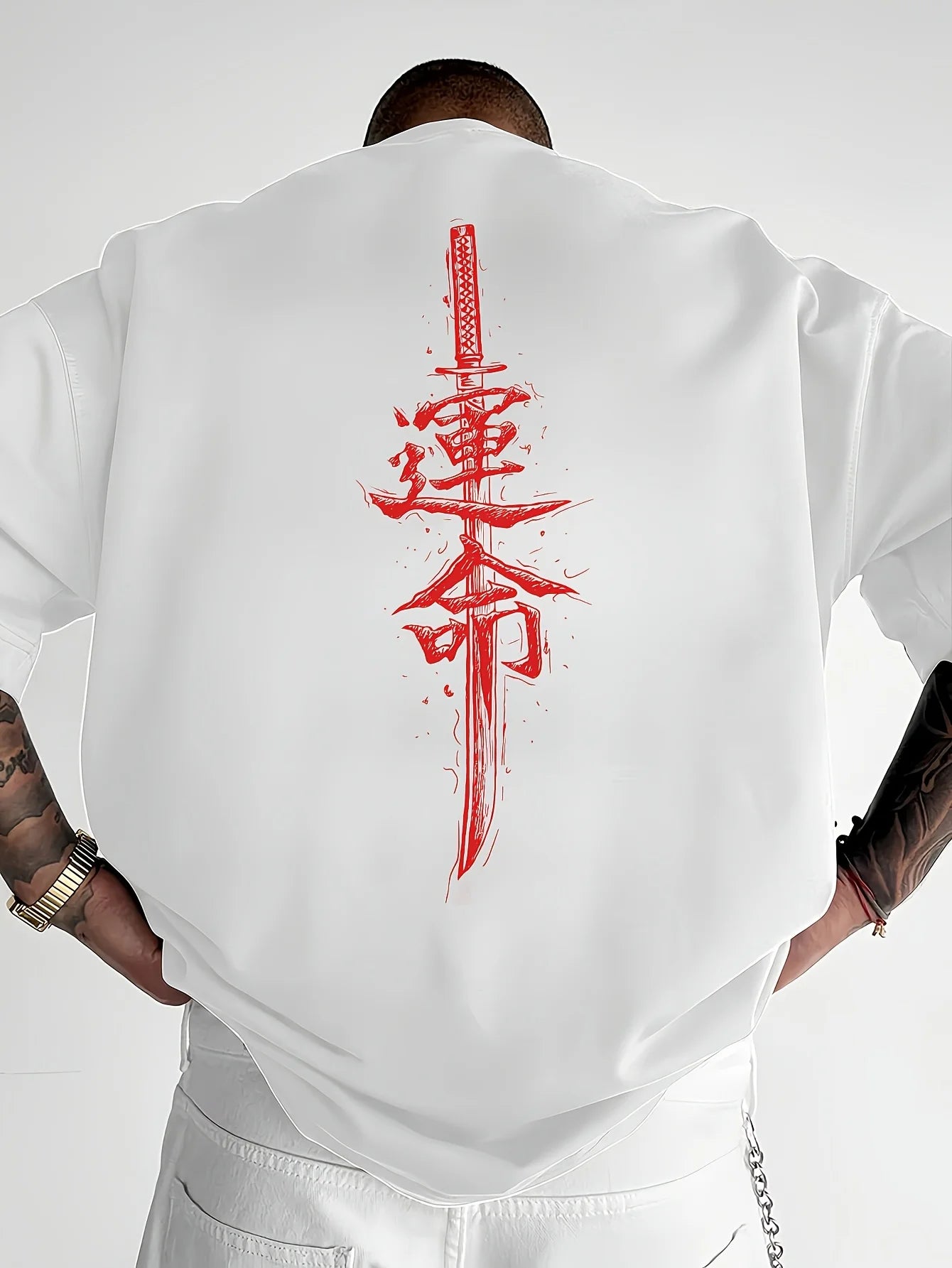 T-shirt samurai  maglietta a maniche corte da uomo