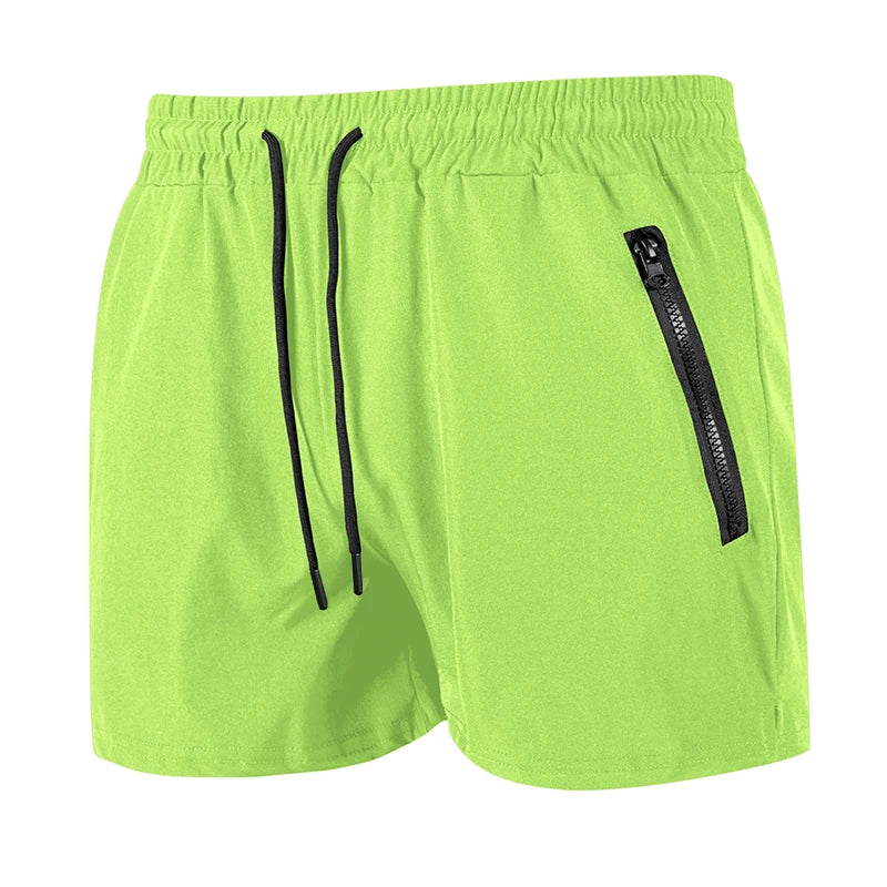 Pantaloncini da spiaggia da uomo con fodera in rete Pantaloncini da surf casual estivi con tasche laterali con cerniera Costume da bagno Costume da bagno Costumi da bagno