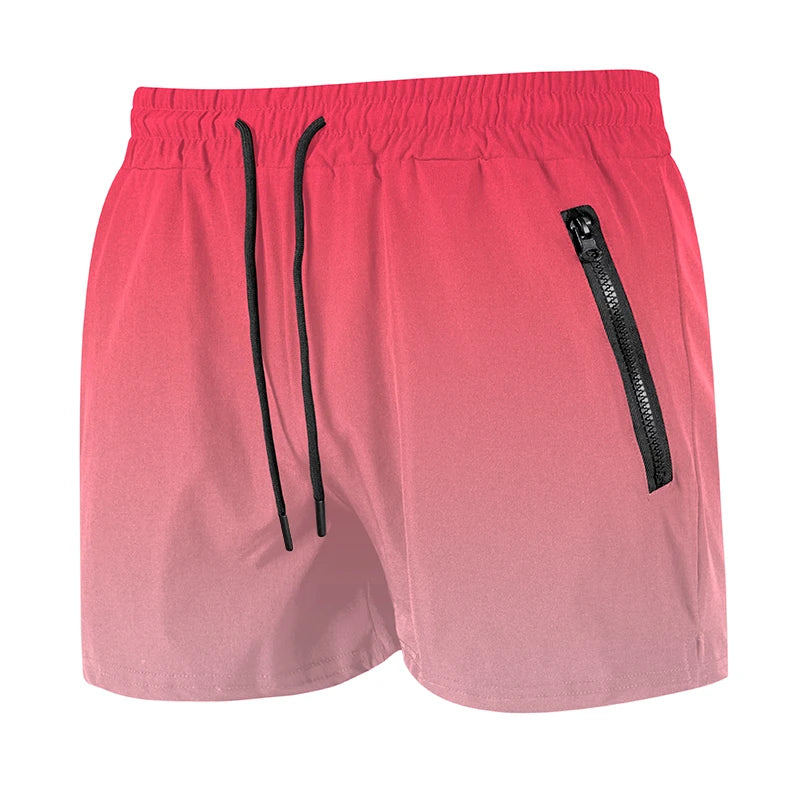Pantaloncini da spiaggia da uomo con fodera in rete Pantaloncini da surf casual estivi con tasche laterali con cerniera Costume da bagno Costume da bagno Costumi da bagno